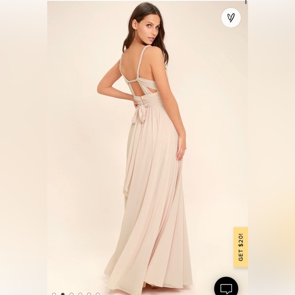 Carte Blanche Blush Pink Maxi Dress-NEW with tags! - Picture 1 of 5